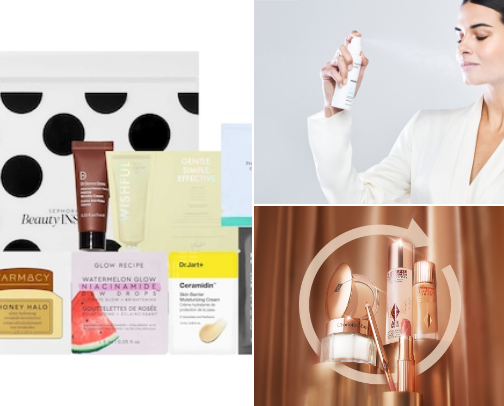 My favorite facial products cover photo collage