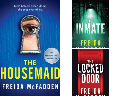 Best Thriller Book Recs cover photo collage