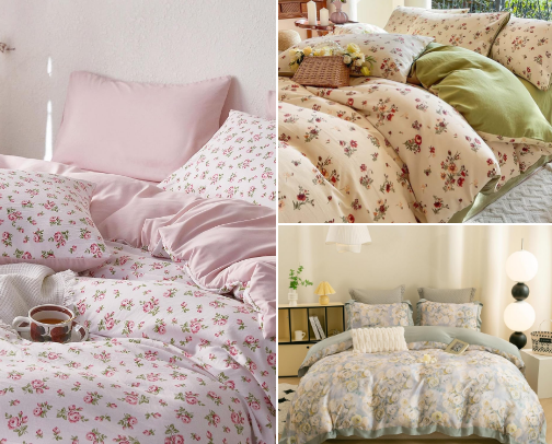 Cute bedding cover photo collage