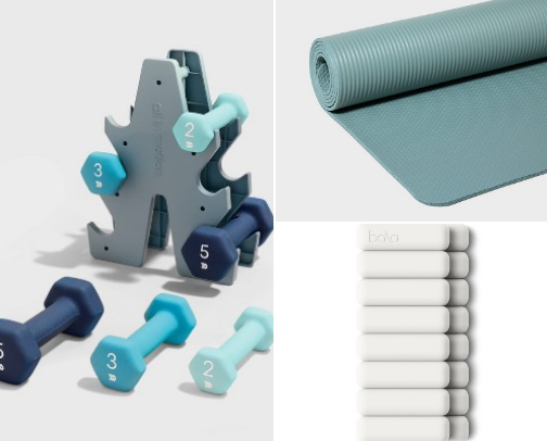 At Home Workout Equipment and Wellness on a Budget cover photo collage