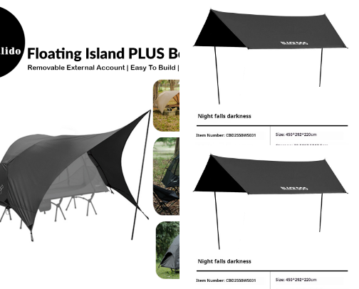 Camping Gears cover photo collage