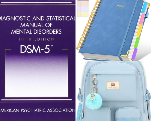 psychology student must-haves ˎˊ˗ cover photo collage