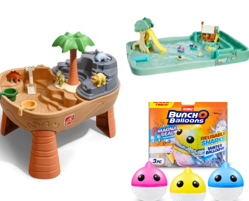 Toddler summer fun toys cover photo collage
