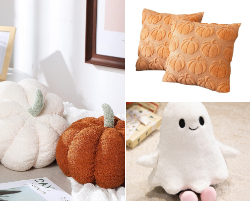 Halloween Throw Pillows 🎃 Spooky & Festive Decorative Pillow Ideas #WalmartPartner cover photo collage