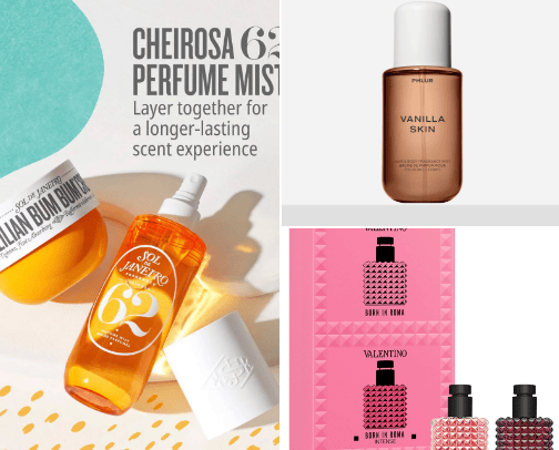 Women perfumes 👸 cover photo collage