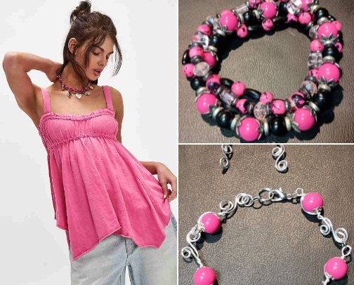 🩷 PINK Is The 
      New Black 🖤 cover photo collage