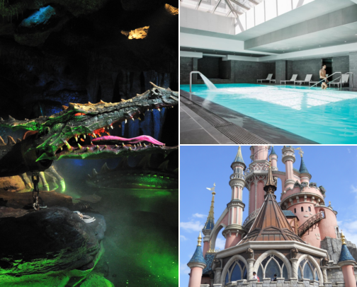 Hotel ideas for a lovely trip, Disney Magic, Quiet Corners & Easy Places to Stay Chessy, France cover photo collage