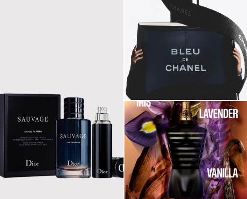 Sephora perfumes cover photo collage