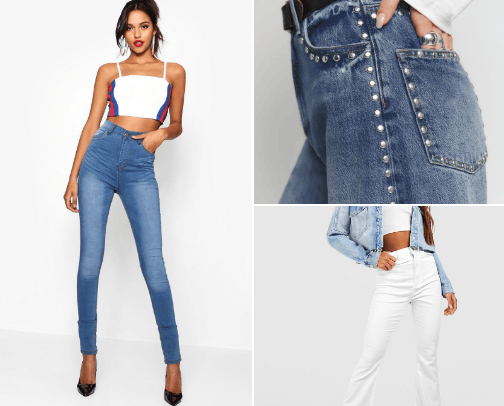 Jeans cover photo collage