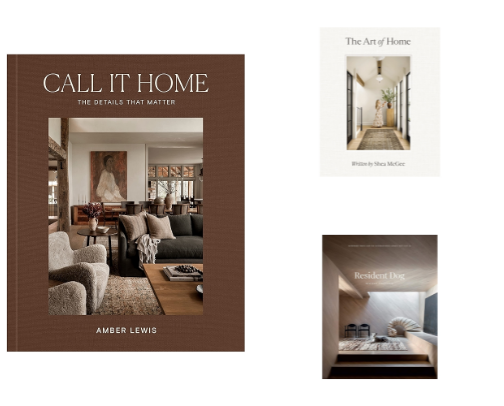 Books That Elevate a Space cover photo collage