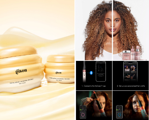 Hair care cover photo collage