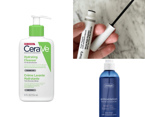 Skin care cover photo collage