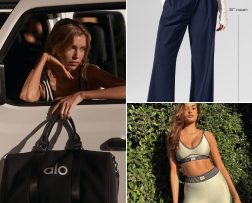 Alo bag collection cover photo collage