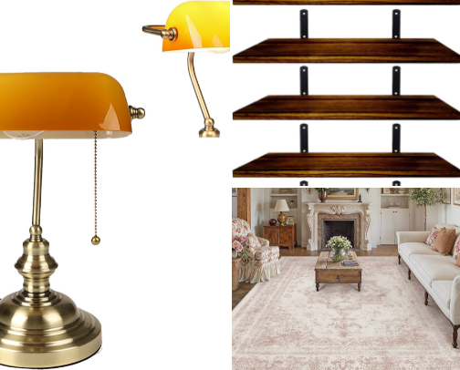 23 Vintage Home Office Accessories for Great Gatsby Vibes (Dark Academia Desk Ideas) cover photo collage