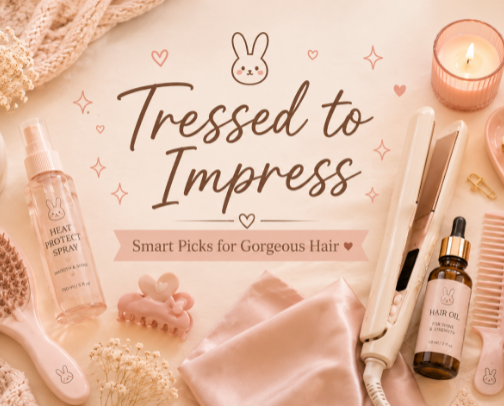 Hair essentials cover photo collage