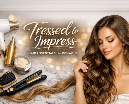 Hair essentials cover photo collage