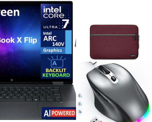 Everything I Use With My HP OmniBook X Flip cover photo collage