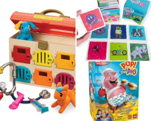 Speech Therapy favorites: clothes, toys, therapeutic materials and more! cover photo collage