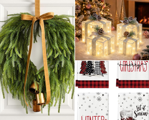 Christmas time, lets decorate! cover photo collage