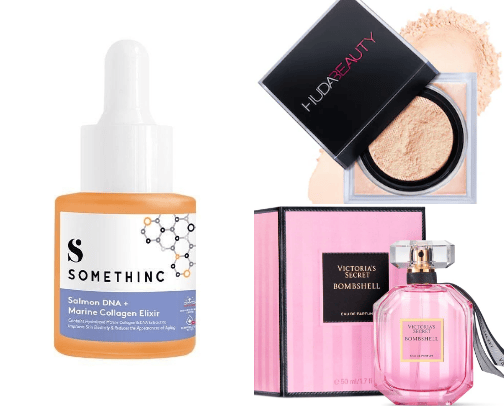 Skincare and bodycare cover photo collage