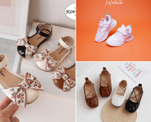 Sandal, sepatu anak perempuan murah & lucu cover photo collage