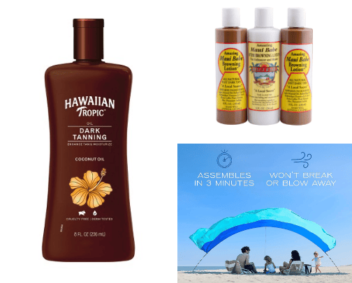 Beach necessities! cover photo collage
