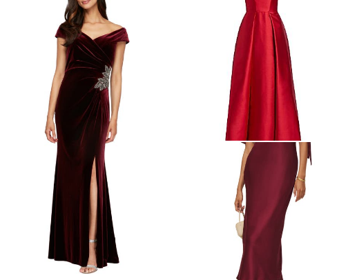 Burgundy Bling is Trending cover photo collage