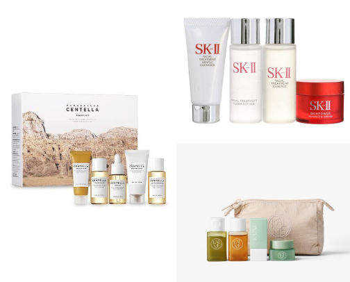 Koran skincare traveling kits cover photo collage