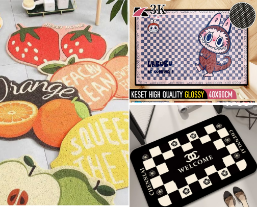 Mat to complement room decoration cover photo collage