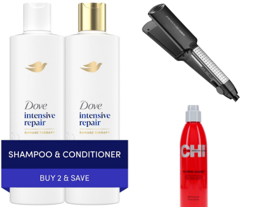 Soft & Shiny hair essentials cover photo collage