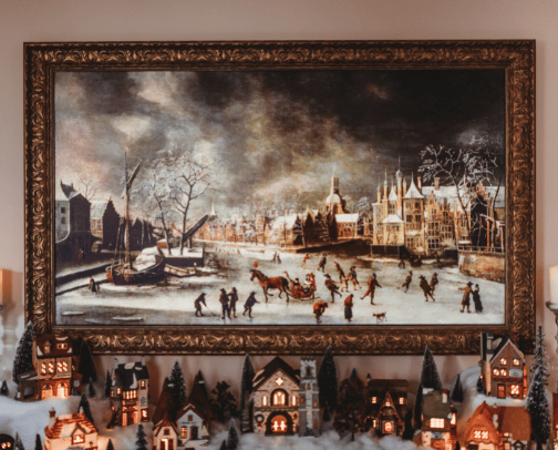 Christmas Village cover photo collage