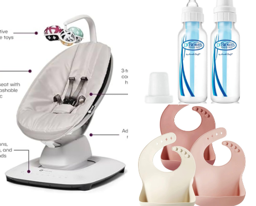 Baby must have items cover photo collage