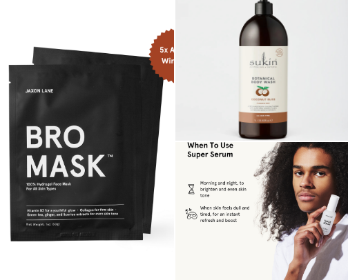 Skin Care for the Guys cover photo collage