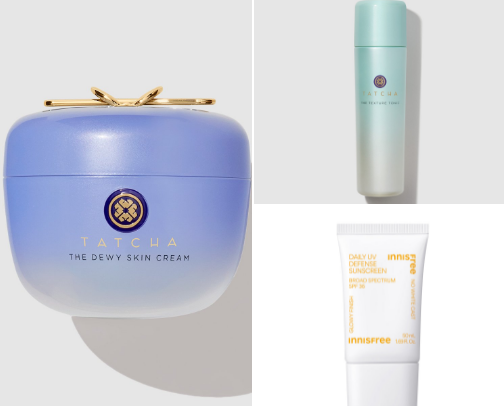 Clean beauty skincare products to try cover photo collage