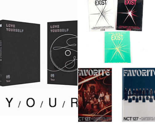 Favorite KPOP Album [Boy Group Ver] cover photo collage