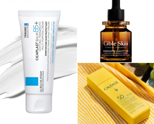Skin Care I bought in Paris cover photo collage