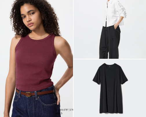 My Uniqlo everyday essentials as a plus-size girly cover photo collage