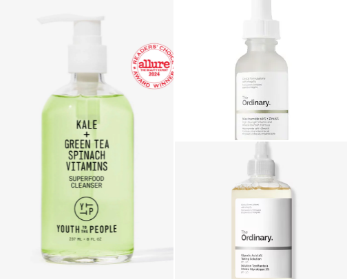 All time skincare favourites 🍵 cover photo collage