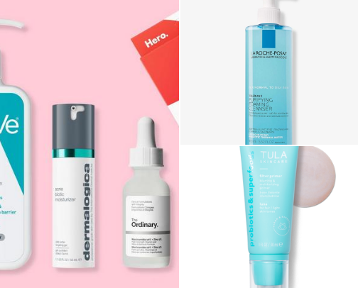 Skin care cover photo collage