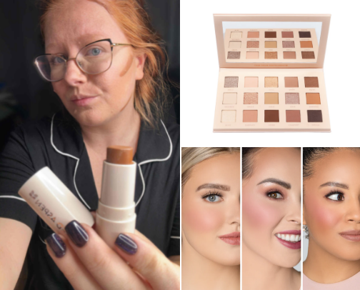 Clean, everyday makeup cover photo collage