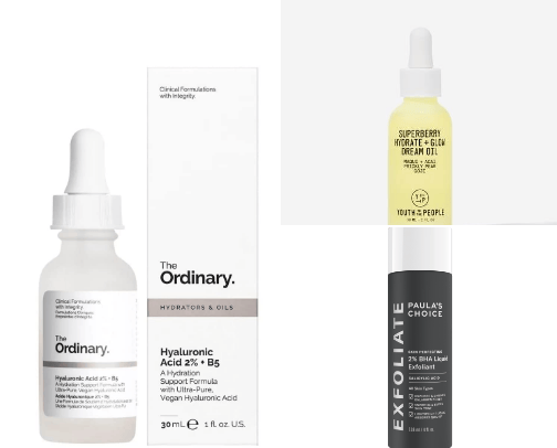 skincare cover photo collage