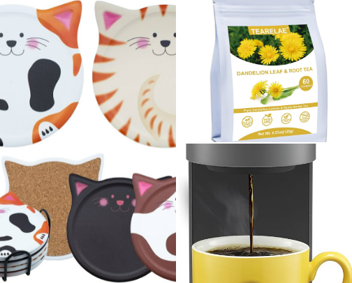 Cozy Tea & Coffee Favorites: Calm Sips for ☕🌿✨Productivity cover photo collage