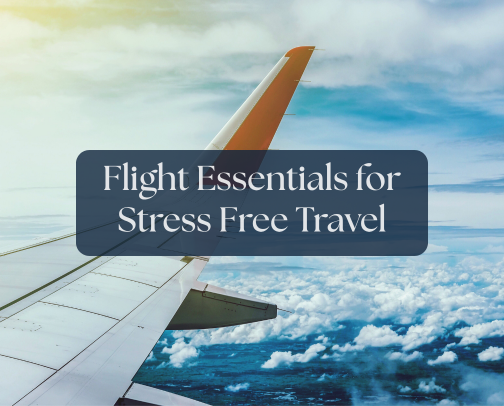 Flight Essentials for Stress Free Travel cover photo collage