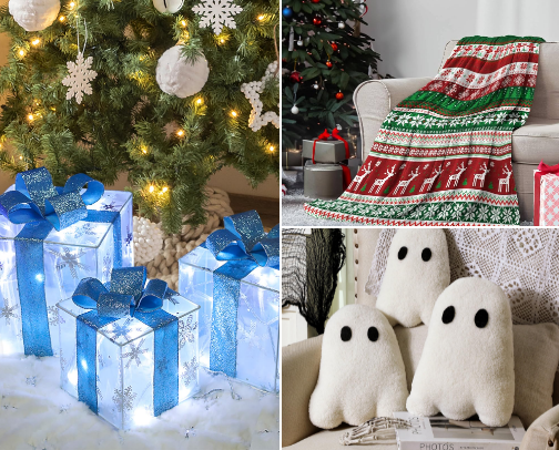 Christmas Decorations Amazon cover photo collage