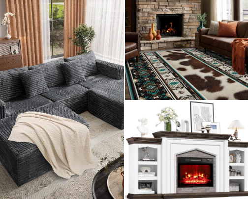 Living room cover photo collage
