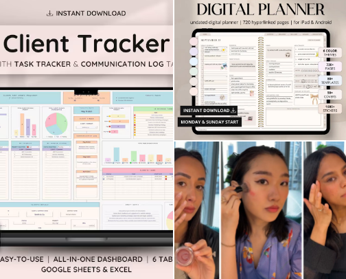 Affordable Corporate Girly Must-have list cover photo collage
