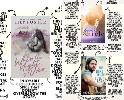 Coming Of Age Romance Book Recommendations 📚 cover photo collage