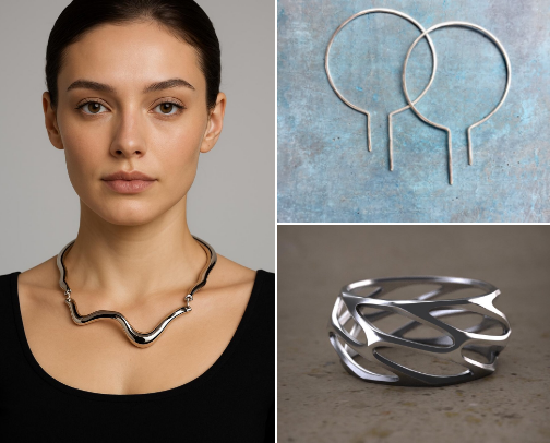 Stylish Silver Jewelry - Look and Feel Sensational! cover photo collage