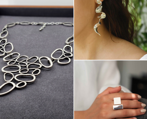 Stylish Silver Jewelry - Look and Feel Sensational! cover photo collage