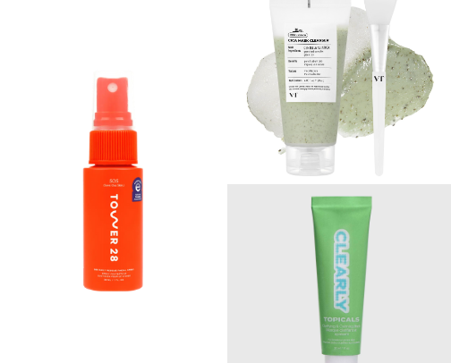 Acne Prone Skin Skincare cover photo collage